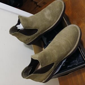 UGG Olive Suede Slip-On Shoes